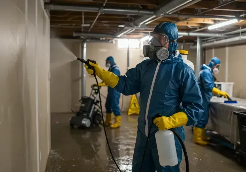 Basement Sanitization and Antimicrobial Treatment process in Hanover County, VA